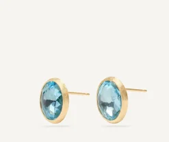 Marco Bicego Earrings|Blue Topaz Stud Earrings, Large