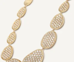 Marco Bicego Necklaces|Diamond Necklace With Gold Leaf Degrade