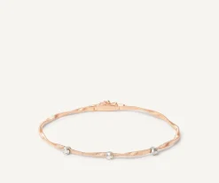 Marco Bicego Bracelets|Diamond Rose Gold Bracelet