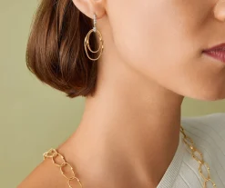 Marco Bicego Earrings|Diamond-Studded Earrings With Ovals