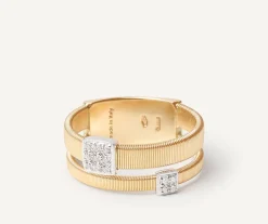 Marco Bicego Rings|Double Band Diamond Pave Ring