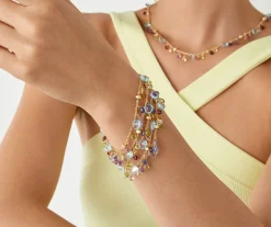 Marco Bicego Bracelets|Five-Strand Bracelet With Multicoloured Gemstones