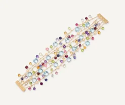 Marco Bicego Bracelets|Five-Strand Bracelet With Multicoloured Gemstones