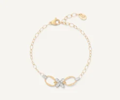 Marco Bicego Bracelets|Floral Diamond Pave Bracelet With Adjustable Chain