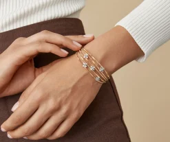 Marco Bicego Bracelets|Floral Diamond Pave Multi-Strand Bangle