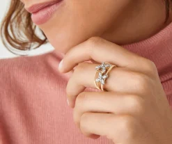 Marco Bicego Rings|Floral Pave Diamond Ring