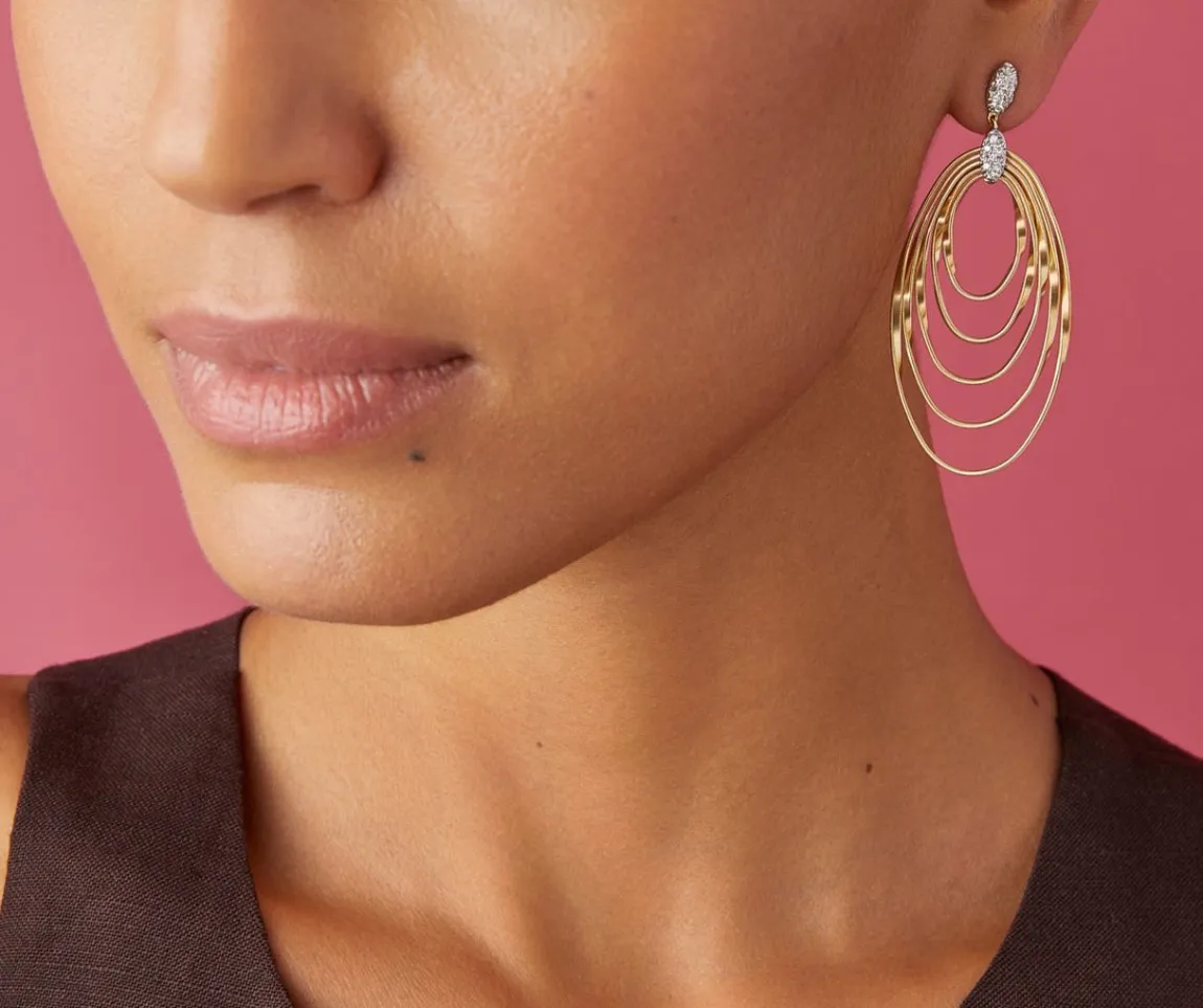 Marco Bicego Earrings|Gold And Diamond Chandelier Earrings, Large