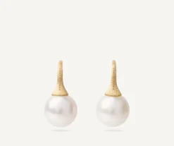 Marco Bicego Earrings|Gold And Pearl Drop Earrings
