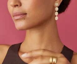 Marco Bicego Earrings|Gold Chandelier Earrings With Diamonds