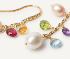 Marco Bicego Earrings|Gold Drop Earrings With Diamonds, Pearls And Gemstones