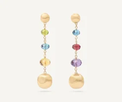 Marco Bicego Earrings|Gold Duster Earrings With Gemstones