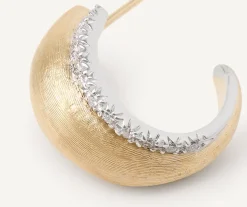 Marco Bicego Earrings|Gold Hoop Earrings With Diamonds, Mini