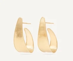 Marco Bicego Earrings|Gold Hoop Earrings With Florentine Technique