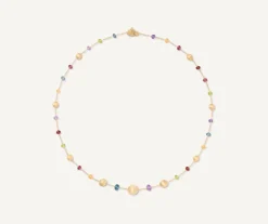 Marco Bicego Necklaces|Gold Necklace With Multicoloured Gemstones