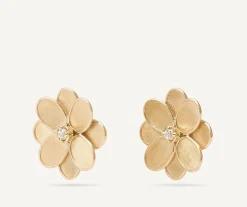 Marco Bicego Earrings|Gold Stud Earrings With Diamonds