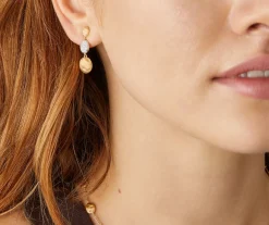 Marco Bicego Earrings|Gold Triple Earrings With Diamonds