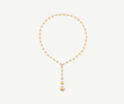 Marco Bicego Necklaces|18Kt Yellow Gold And Diamond Lariat Necklace