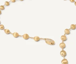 Marco Bicego Necklaces|18Kt Yellow Gold And Diamond Lariat Necklace