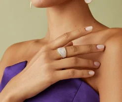 Marco Bicego Rings|18Kt Yellow Gold Band Ring With Diamonds