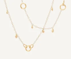 Marco Bicego Necklaces|18Kt Yellow Gold Long Necklace With Charms