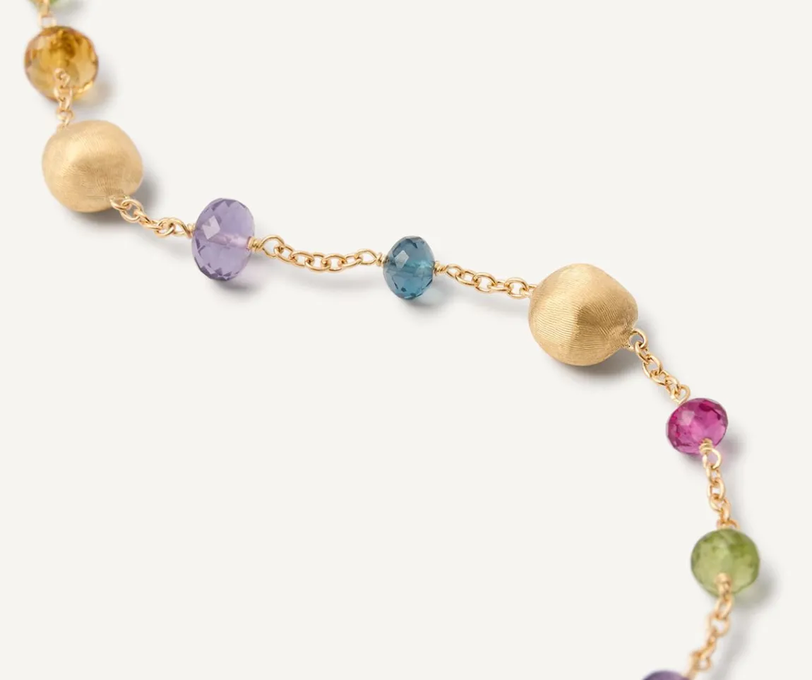 Marco Bicego Bracelets|18Kt Yellow Gold Mixed Gemstone Single-Strand Bracelet