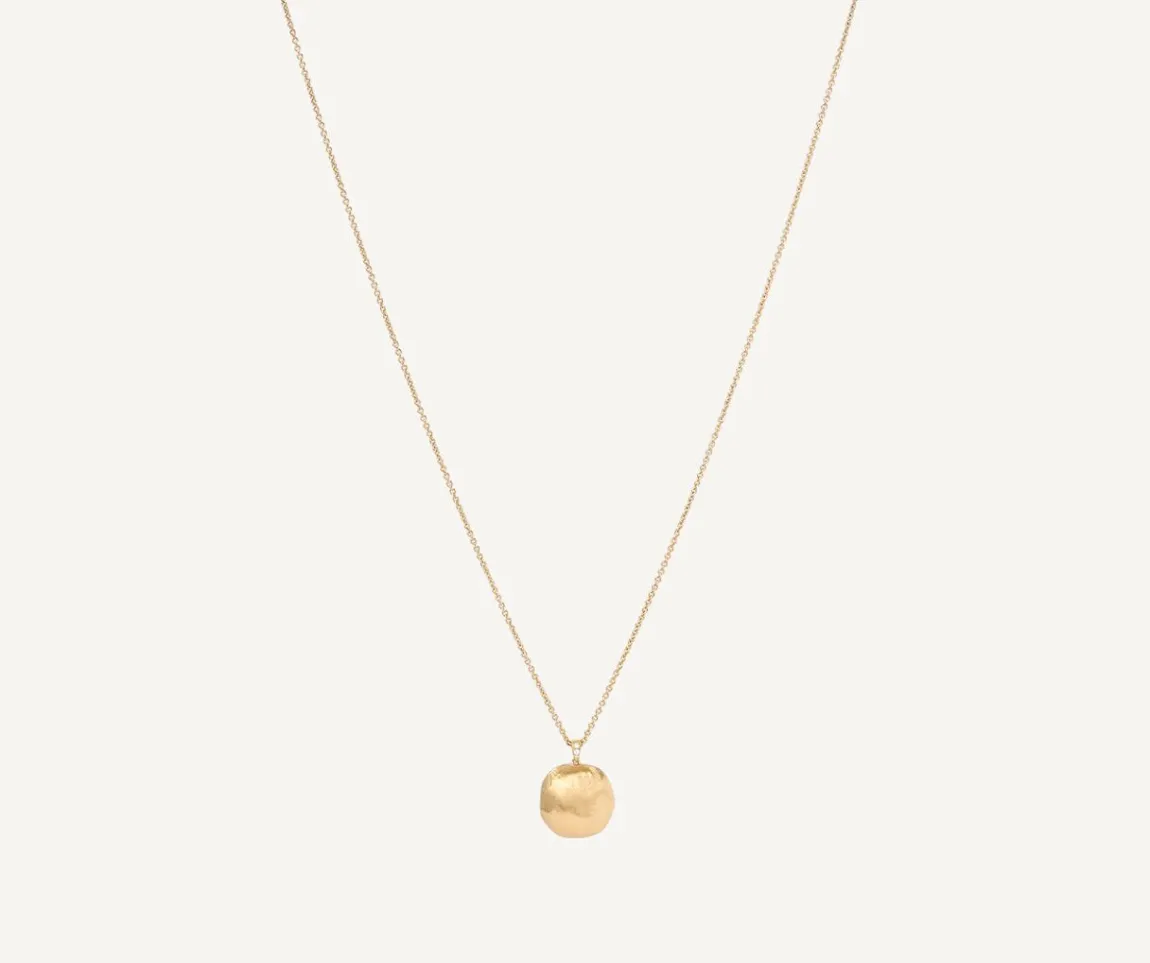 Marco Bicego Necklaces|18Kt Yellow Gold Necklace With Diamond Pendant