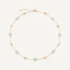 Marco Bicego Necklaces|18Kt Yellow Gold Necklace With Oval Elements And Aquamarine