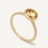 Marco Bicego Rings|18Kt Yellow Gold Ring With Citrine Quartz And Diamonds