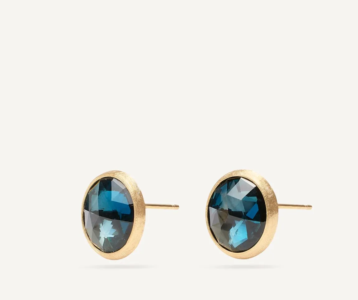 Marco Bicego Earrings|London Blue Topaz Stud Earrings, Large