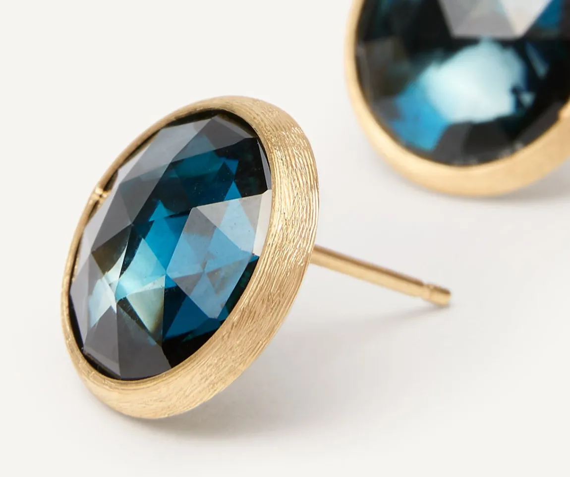 Marco Bicego Earrings|London Blue Topaz Stud Earrings, Large