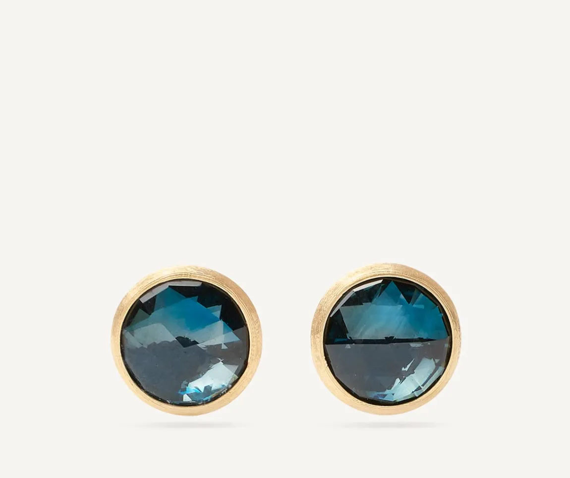 Marco Bicego Earrings|London Blue Topaz Stud Earrings, Large