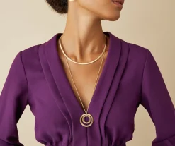 Marco Bicego Necklaces|Long Two-Loop Pendant With Diamonds