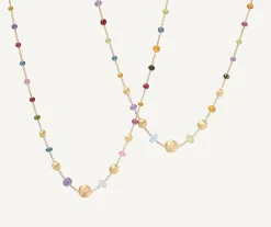 Marco Bicego Necklaces|Mixed Gemstone 18Kt Yellow Gold Long Necklace