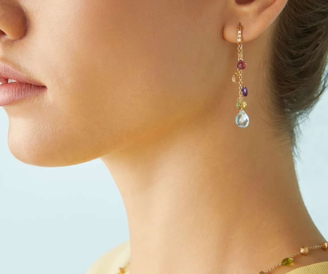 Marco Bicego Earrings|Multicoloured Diamond-Studded Earrings