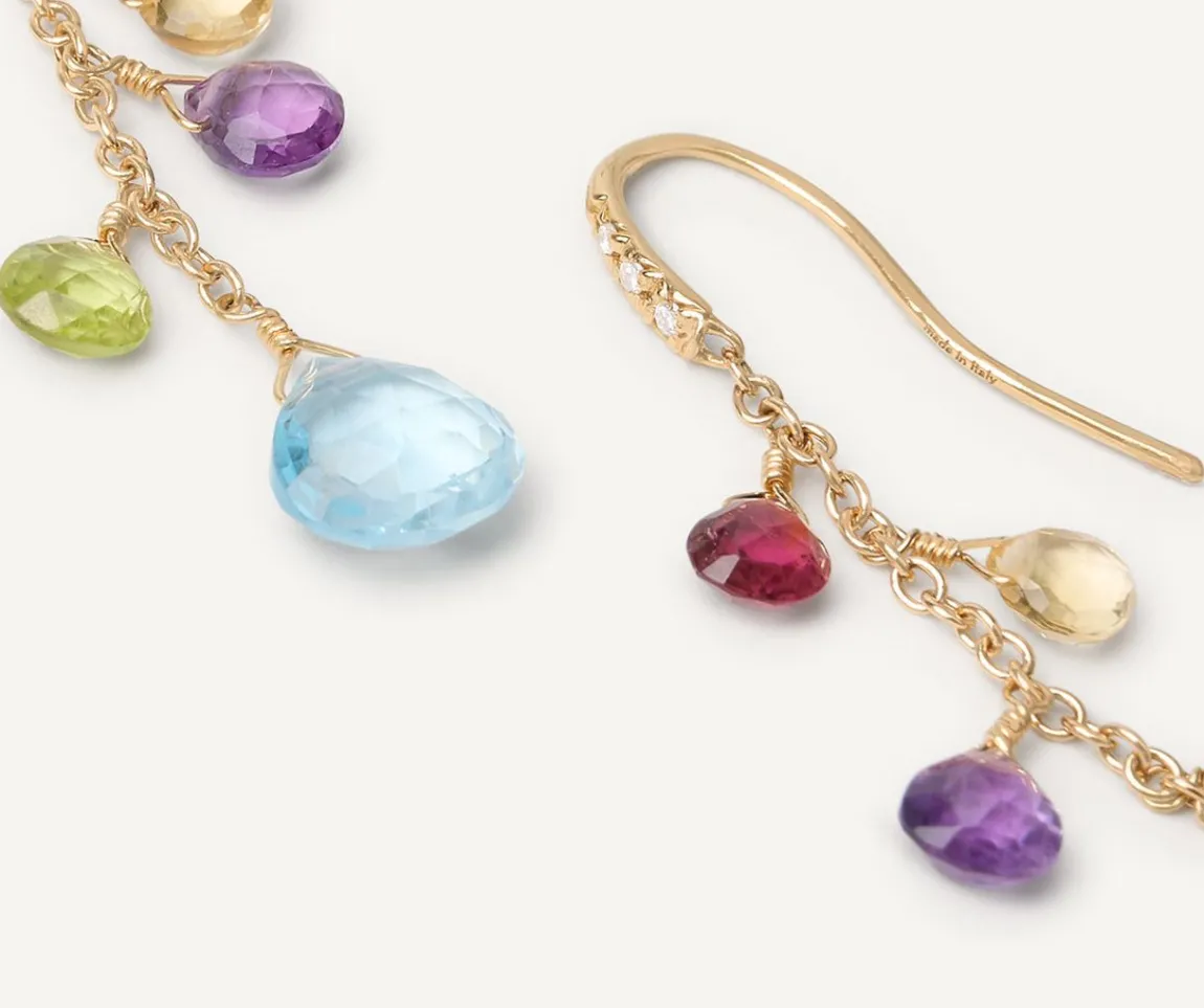 Marco Bicego Earrings|Multicoloured Diamond-Studded Earrings