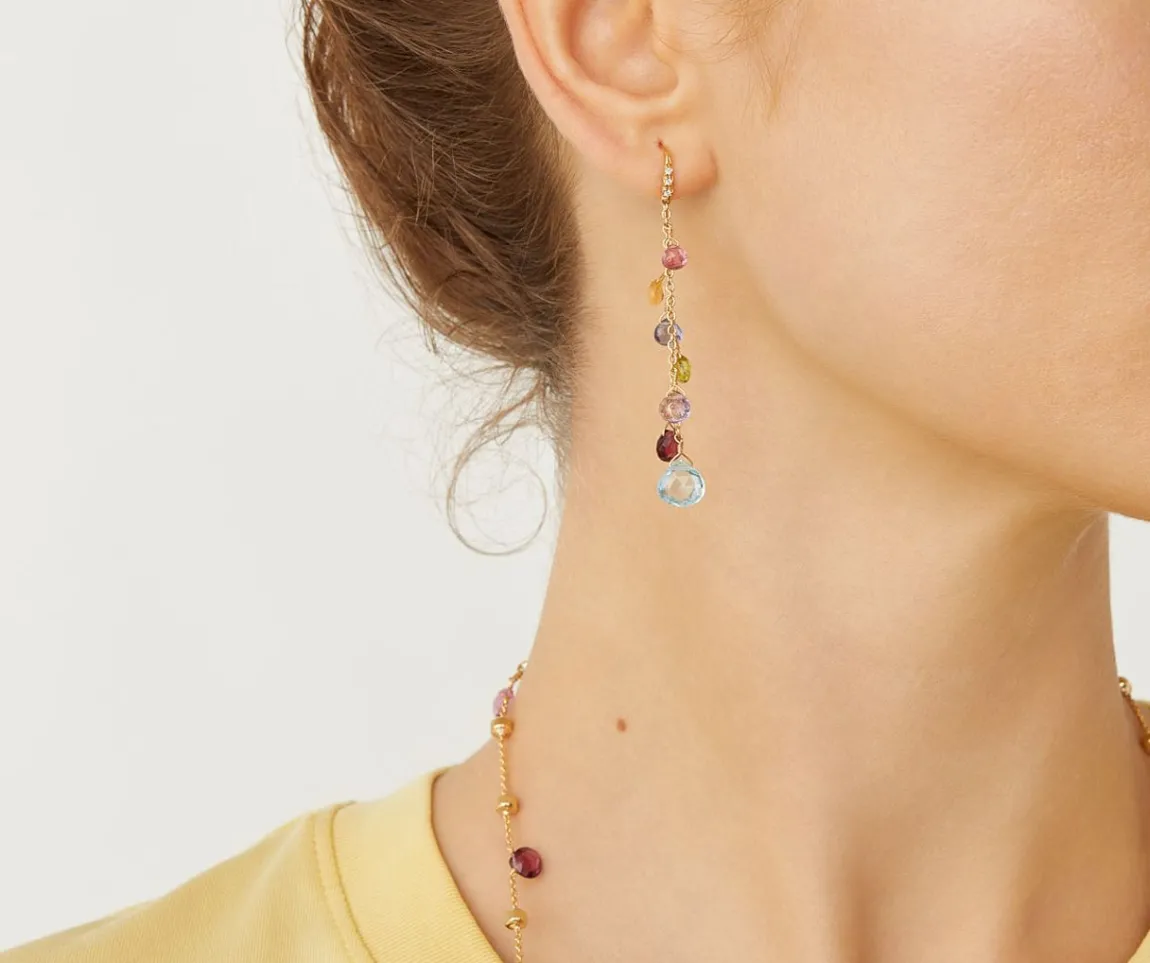 Marco Bicego Earrings|Multicoloured Diamond-Studded Earrings