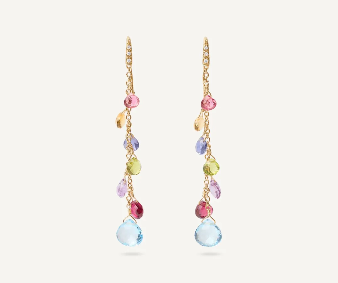 Marco Bicego Earrings|Multicoloured Diamond-Studded Earrings