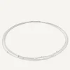 Marco Bicego Necklaces|Multi-Strand White Gold Necklace With Diamonds