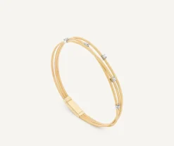 Marco Bicego Bracelets|Multi-Strand Yellow Gold Diamond Bracelet