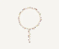 Marco Bicego Necklaces|Pearls And Mixed Gemstone 18Kt Yellow Gold Lariat Necklace