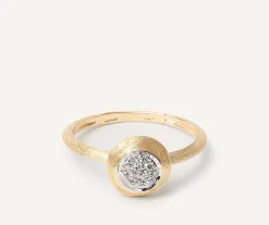 Marco Bicego Rings|Ring With Diamond Pave Disk