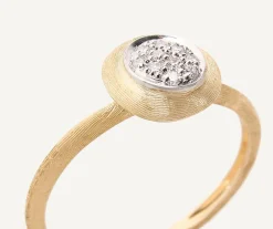 Marco Bicego Rings|Ring With Diamond Pave Disk