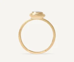 Marco Bicego Rings|Ring With Diamond Pave Disk