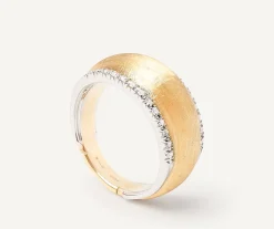 Marco Bicego Rings|Ring With Diamond-Studded Plaque