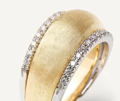Marco Bicego Rings|Ring With Diamond-Studded Plaque