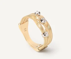 Marco Bicego Rings|Three-Band Diamond Ring