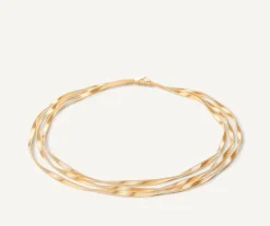 Marco Bicego Necklaces|Three-Strand Gold Necklace, Supreme