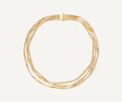 Marco Bicego Necklaces|Three-Strand Gold Necklace, Supreme