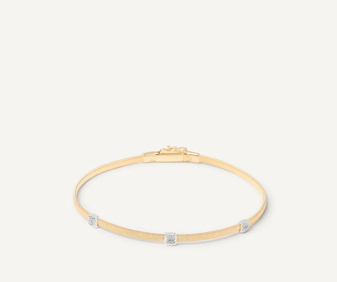 Marco Bicego Bracelets|Triple Diamond Pave Slim Bracelet