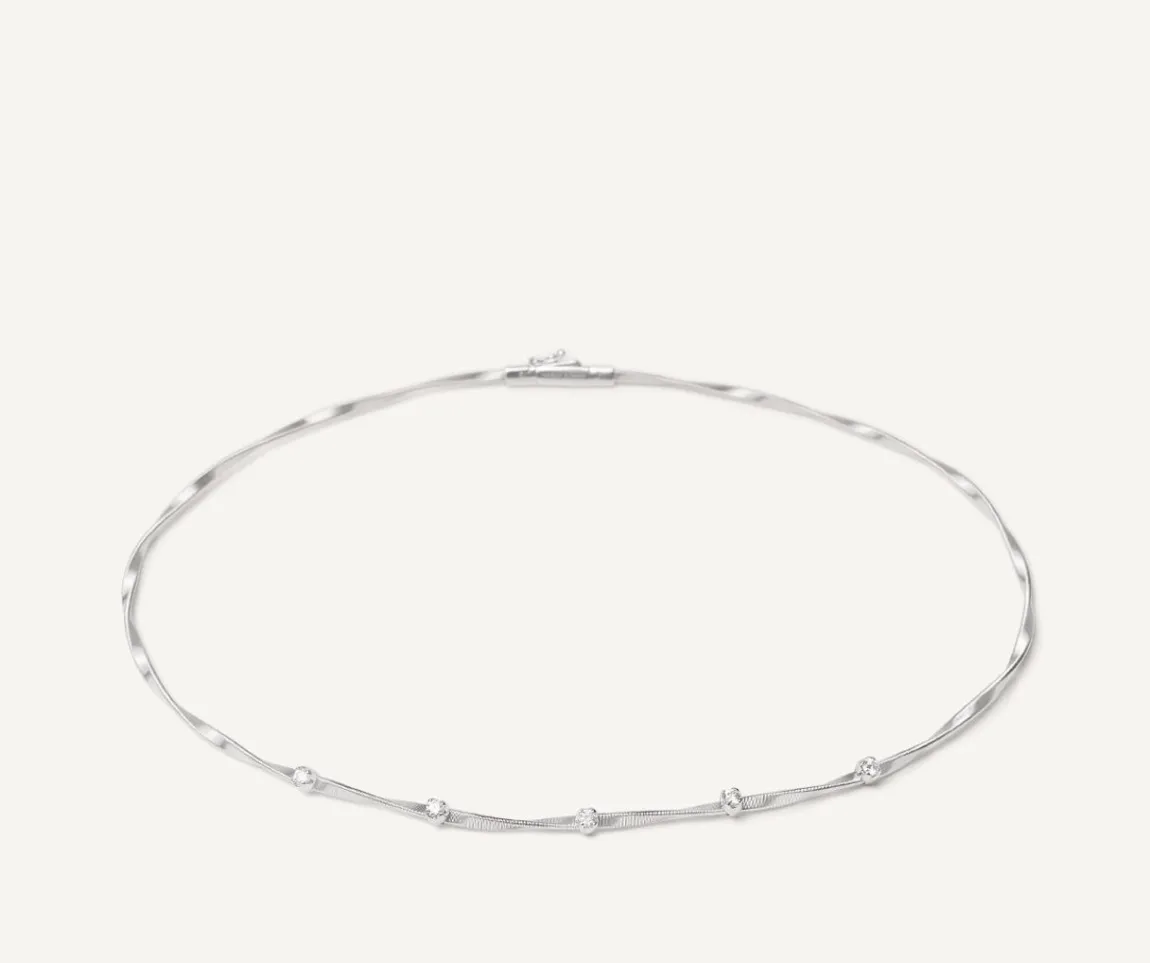 Marco Bicego Necklaces|White Gold Diamond Necklace
